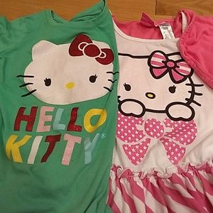 HELLO KITTY! Fun dress and holiday shirt!